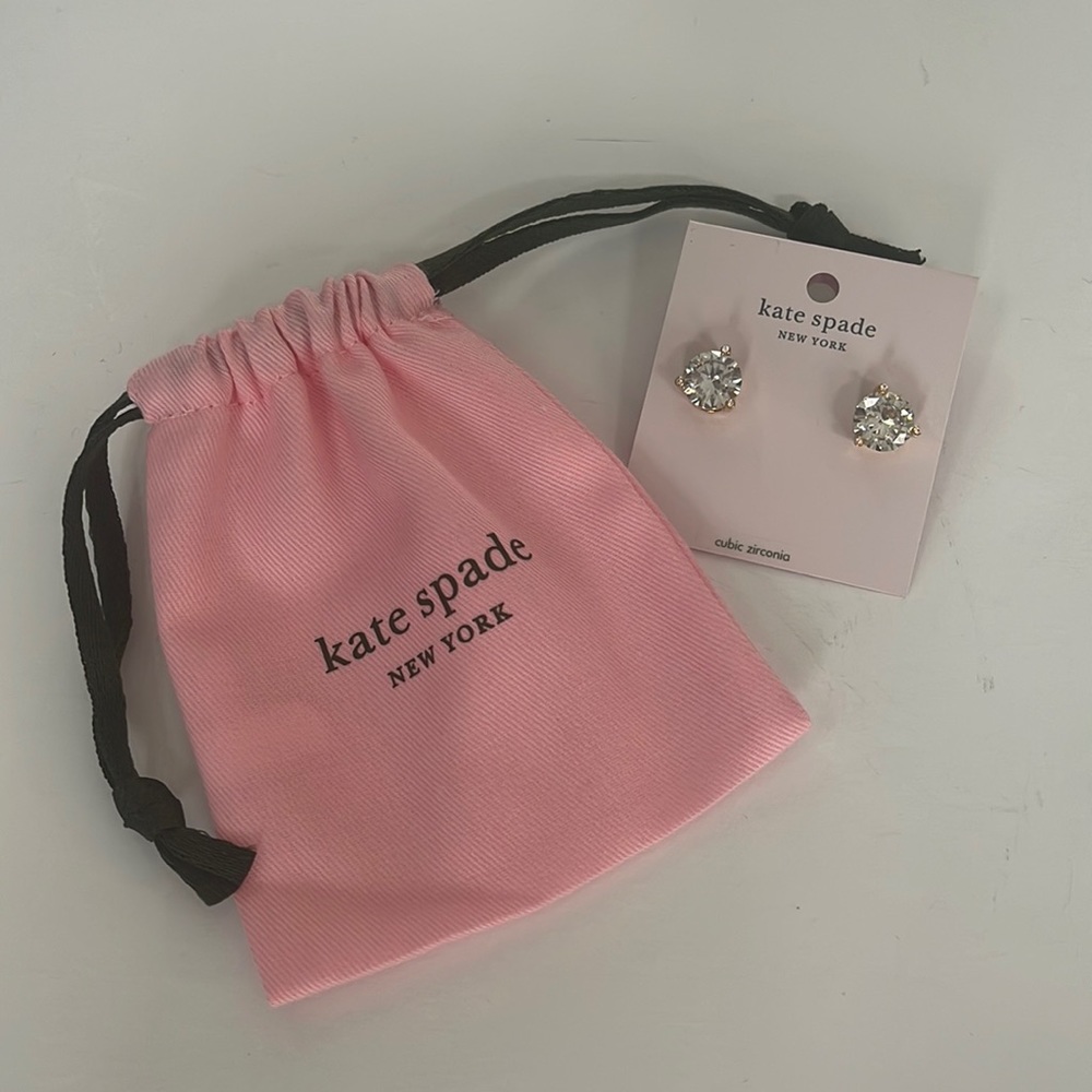 🆕 KATE SPADE cubic zirconia large stud earrings